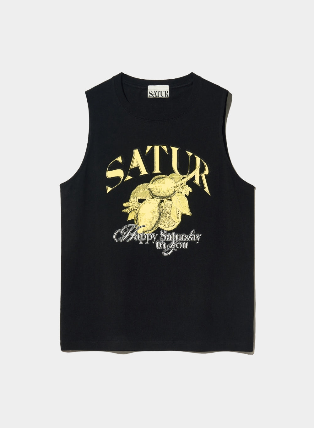 [satur] (W) Citron Summer Graphic Sleeveless - Classic Black