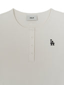 [MLB] Women's Vintage Slim Henley Neck T-shirt