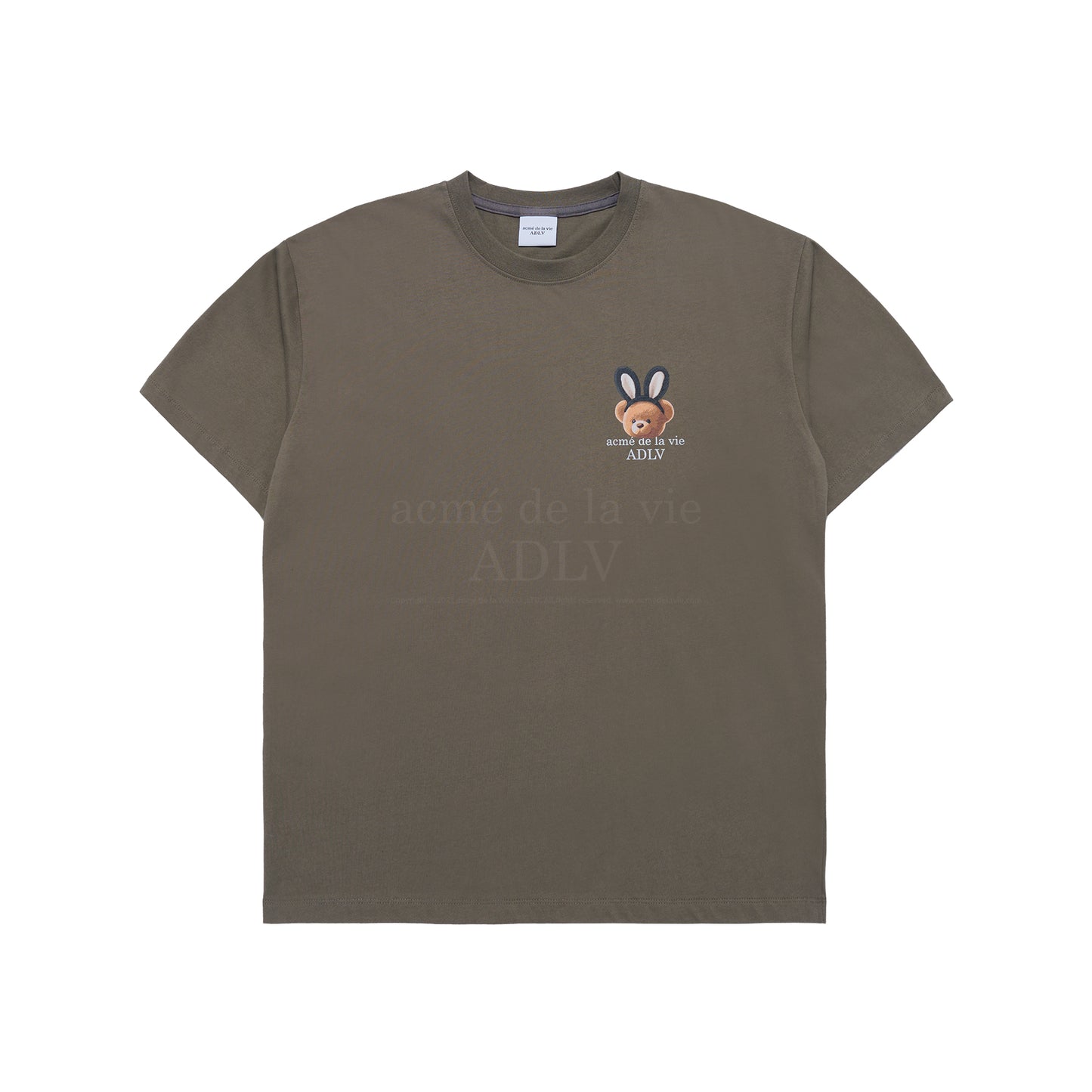 RABBIT BEAR DOLL LOGO SHORT SLEEVE T-SHIRT COCOA