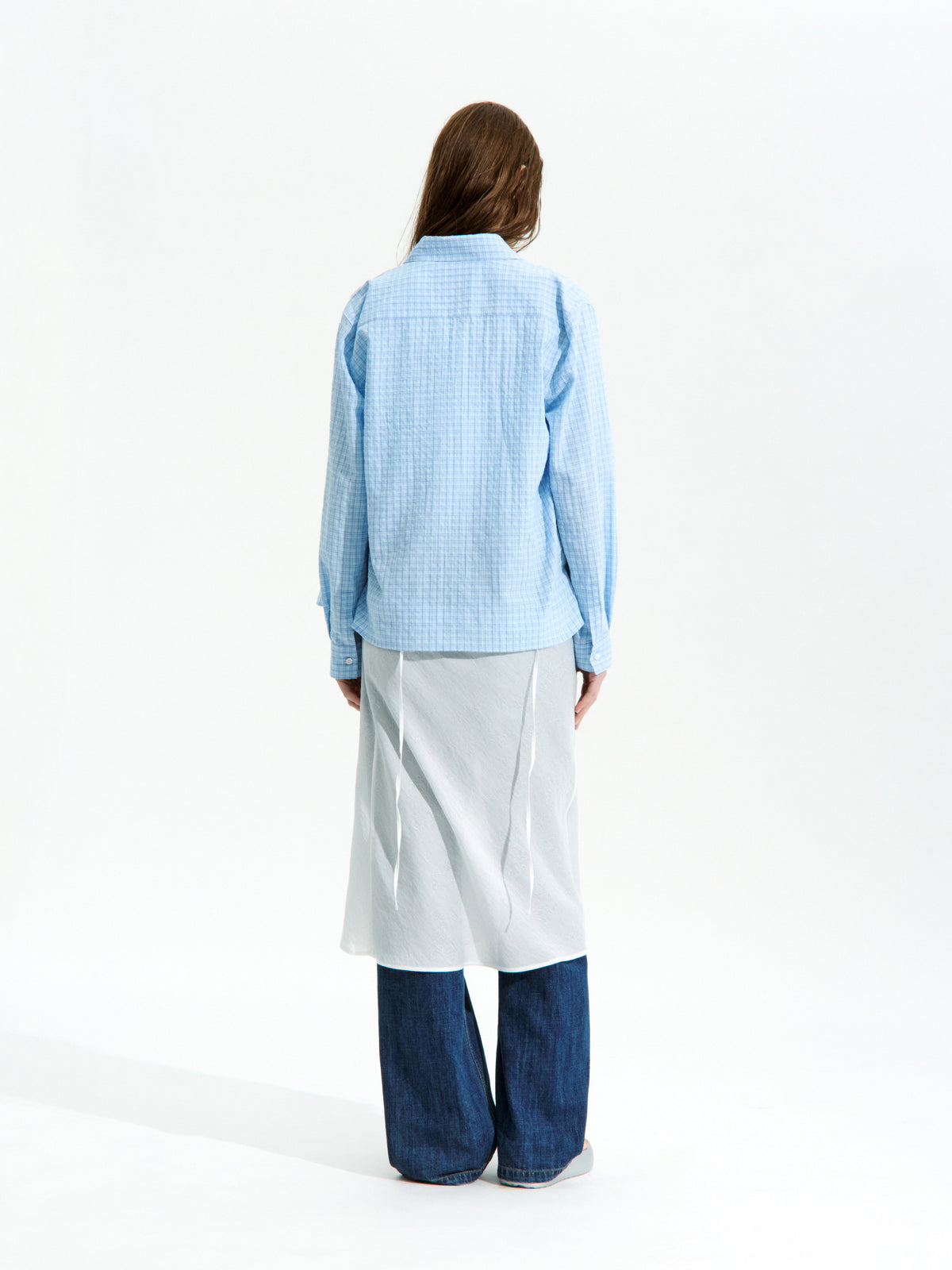 Low Classic Lc Checked Regular-Fit Shirt Soft Blue