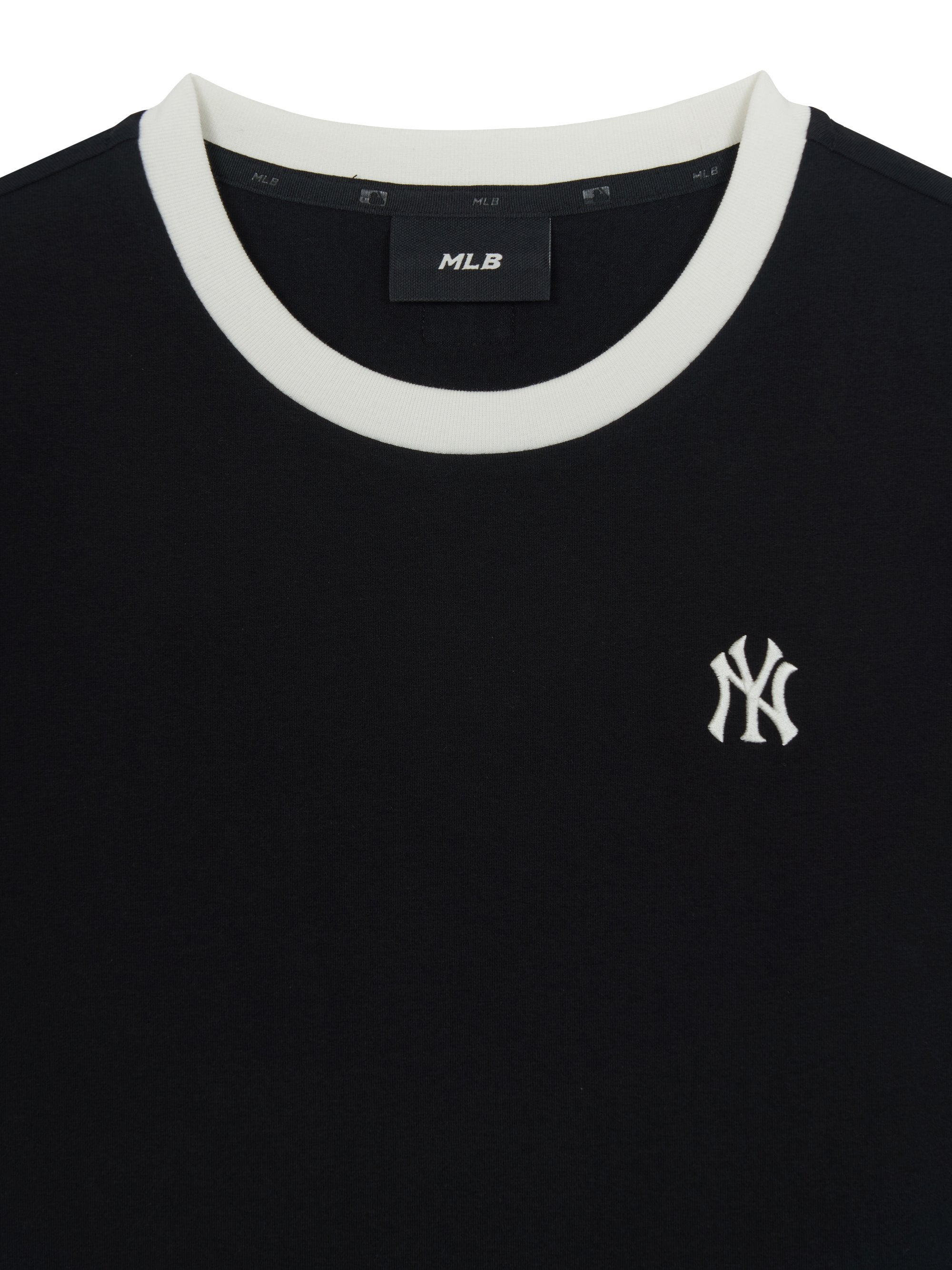 [mlb korea] Women's Basic Small Logo Ringer T-shirts