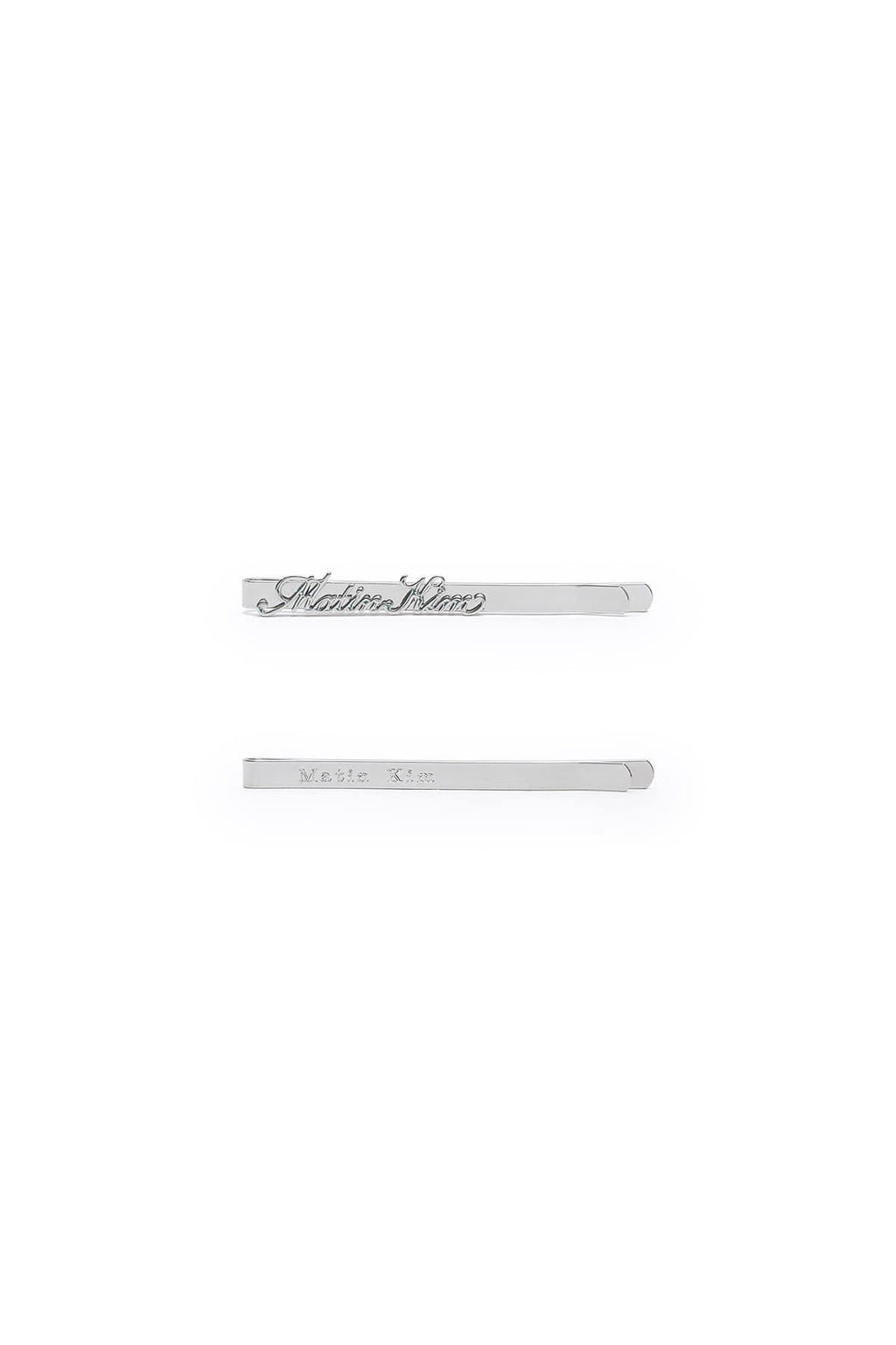Matinkim Matin Logo Bobby Pin Set IN Silver