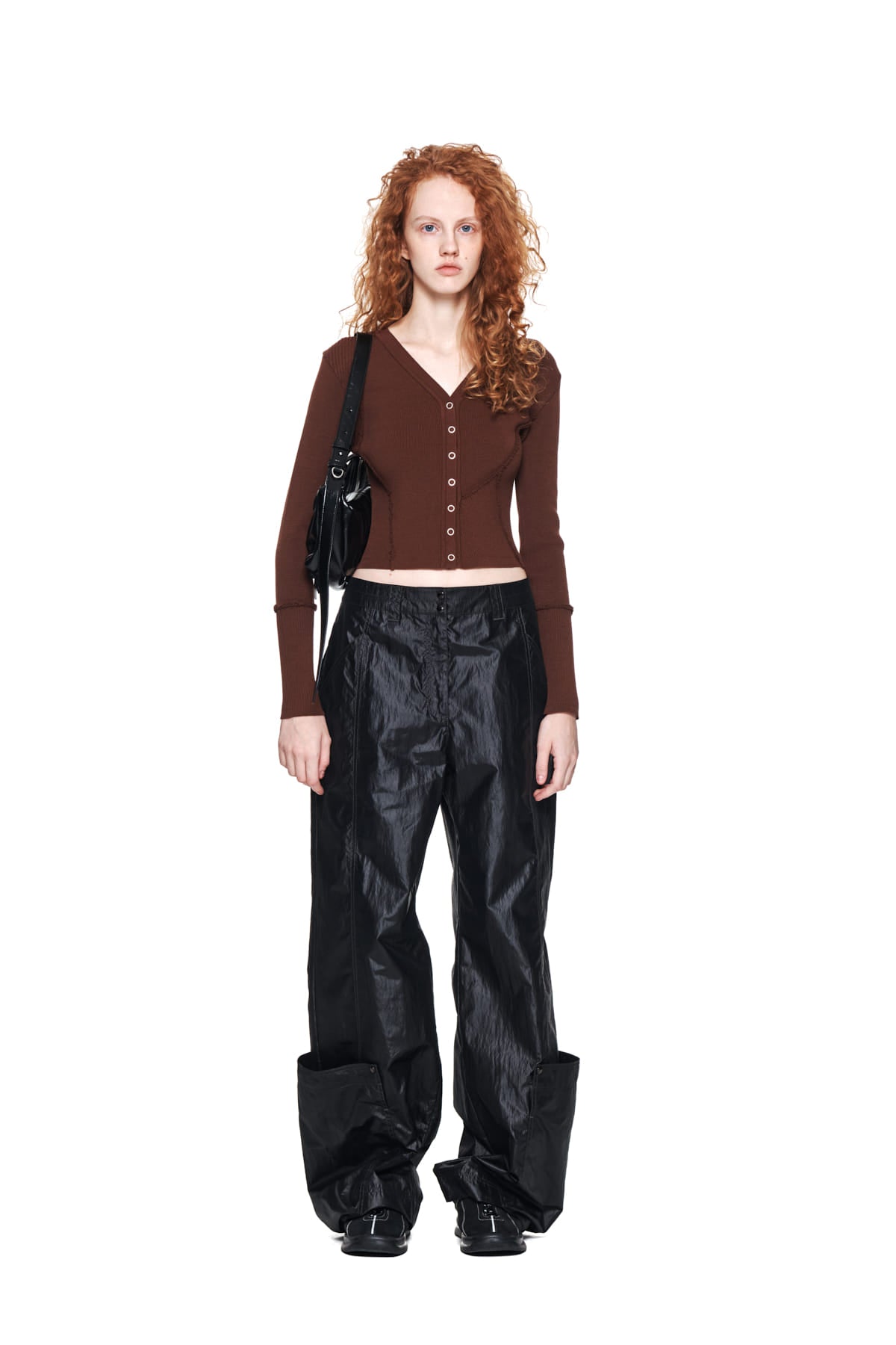 Matinkim Loose Pocket Nylon Pants IN Black