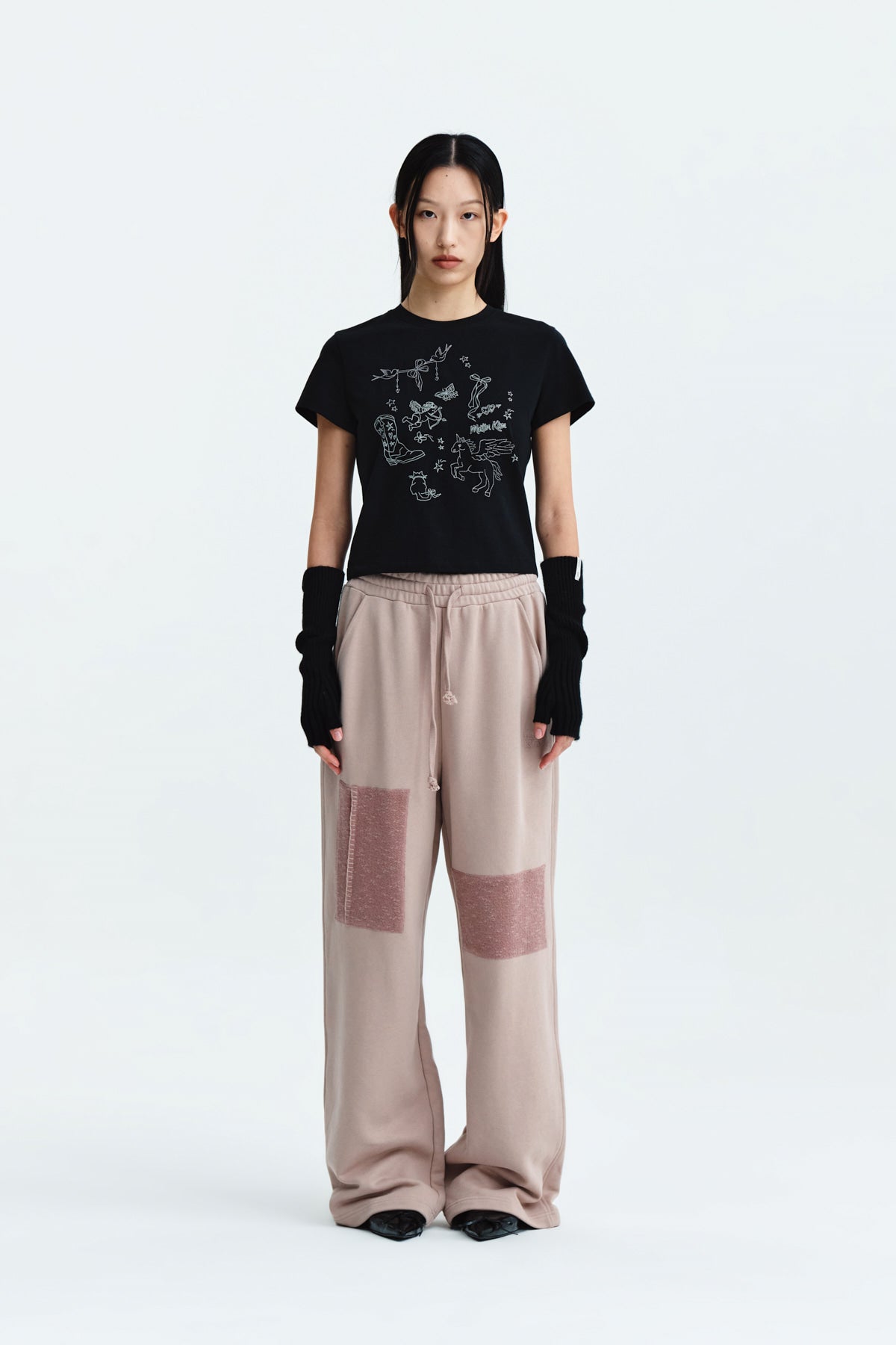 Matinkim Patch Point Sweatpants IN Indian Pink