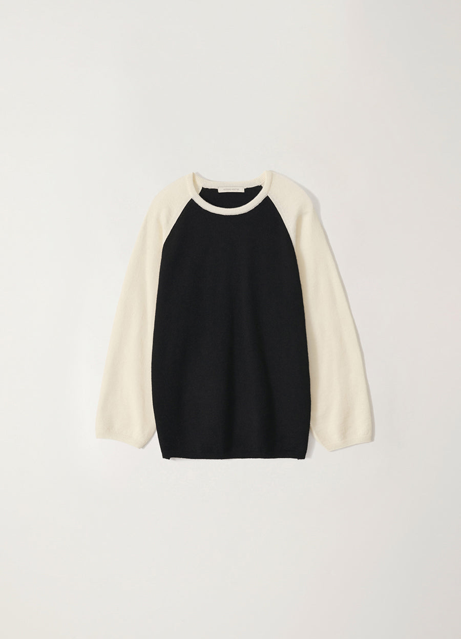 Nothing Written Palie raglan pullover (Black / Ivory)