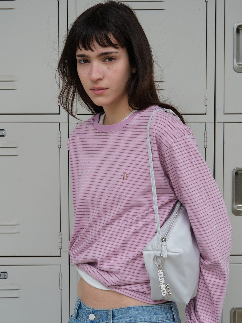 Low Classic Striped Regular-Fit Tee - Pink