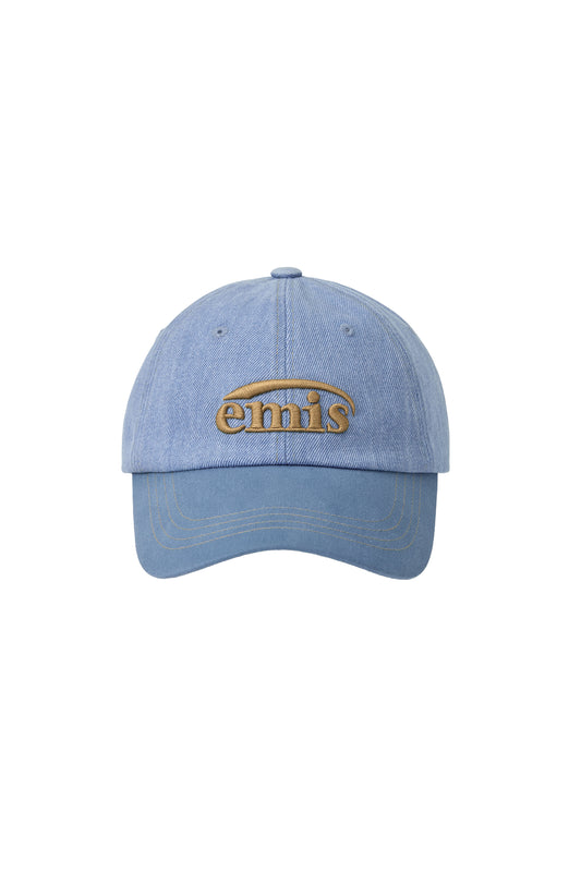 WASHED DENIM BALL CAP-LIGHT BLUE DENIM/BLUE