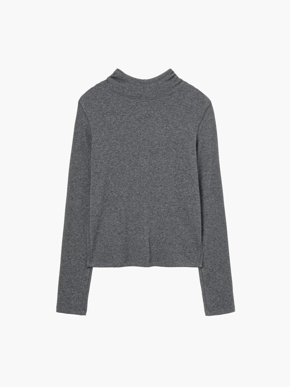 Margesherwood Highneck Hoodie Long Sleeve charcoal