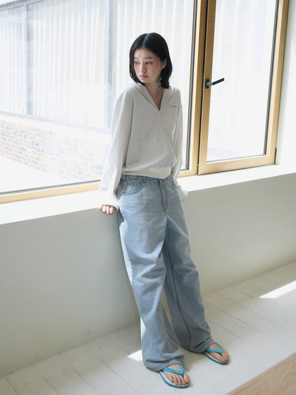 Low Classic Airy Oversized Jeans Blue
