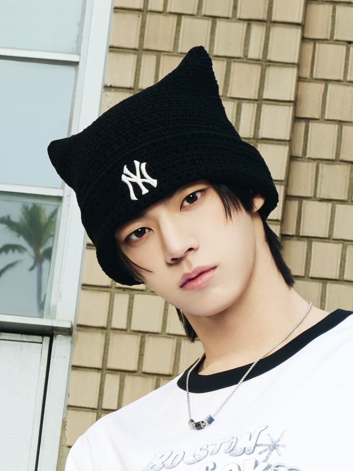 Mlb Summer Crochet Meow Beanie New York Yankees