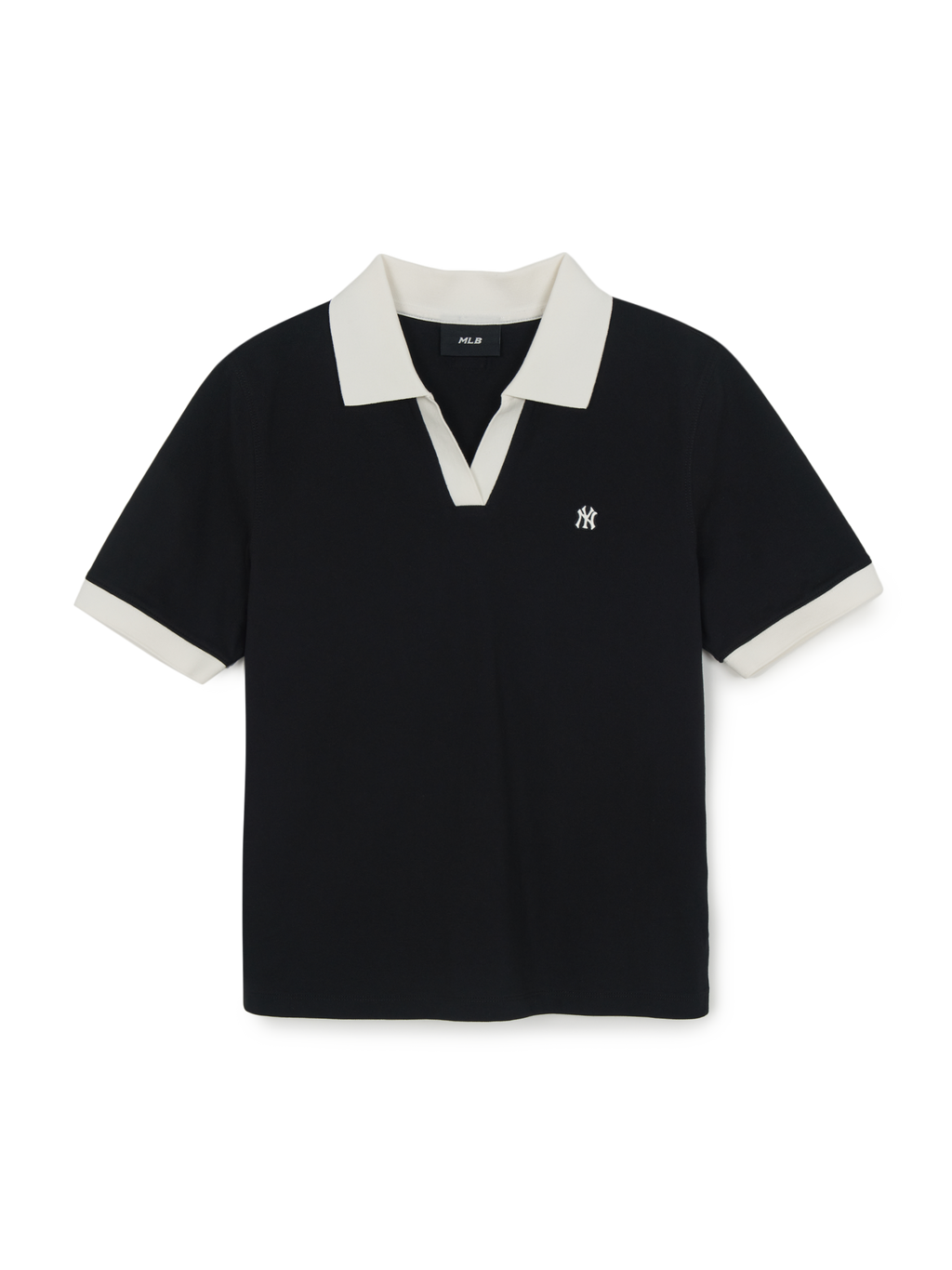 MLB Korea Women's Basic Open Collar Slim Fit Polo T-Shirts