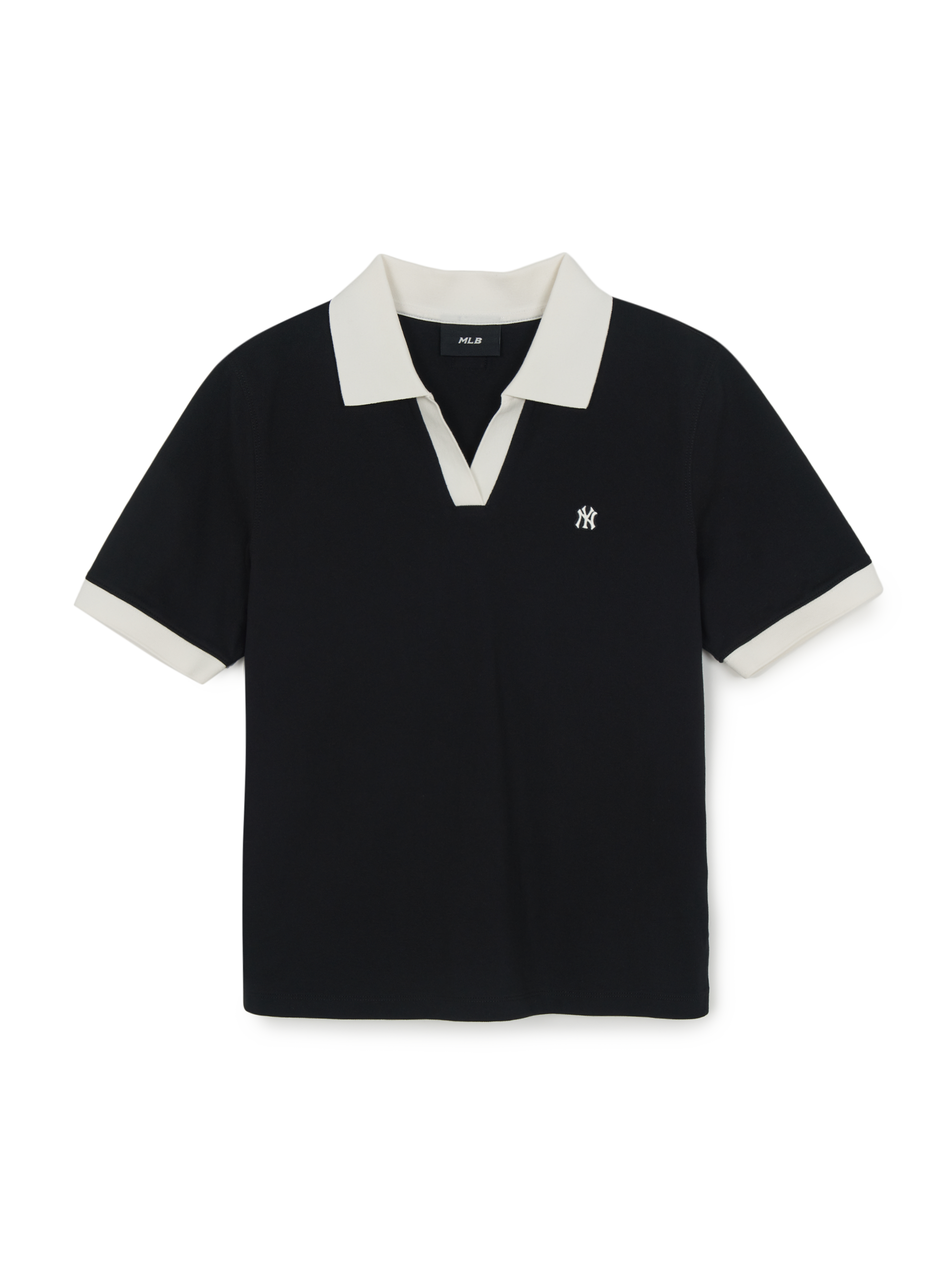 MLB Korea Women's Basic Open Collar Slim Fit Polo T-Shirts