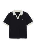 MLB Korea Women's Basic Open Collar Slim Fit Polo T-Shirts