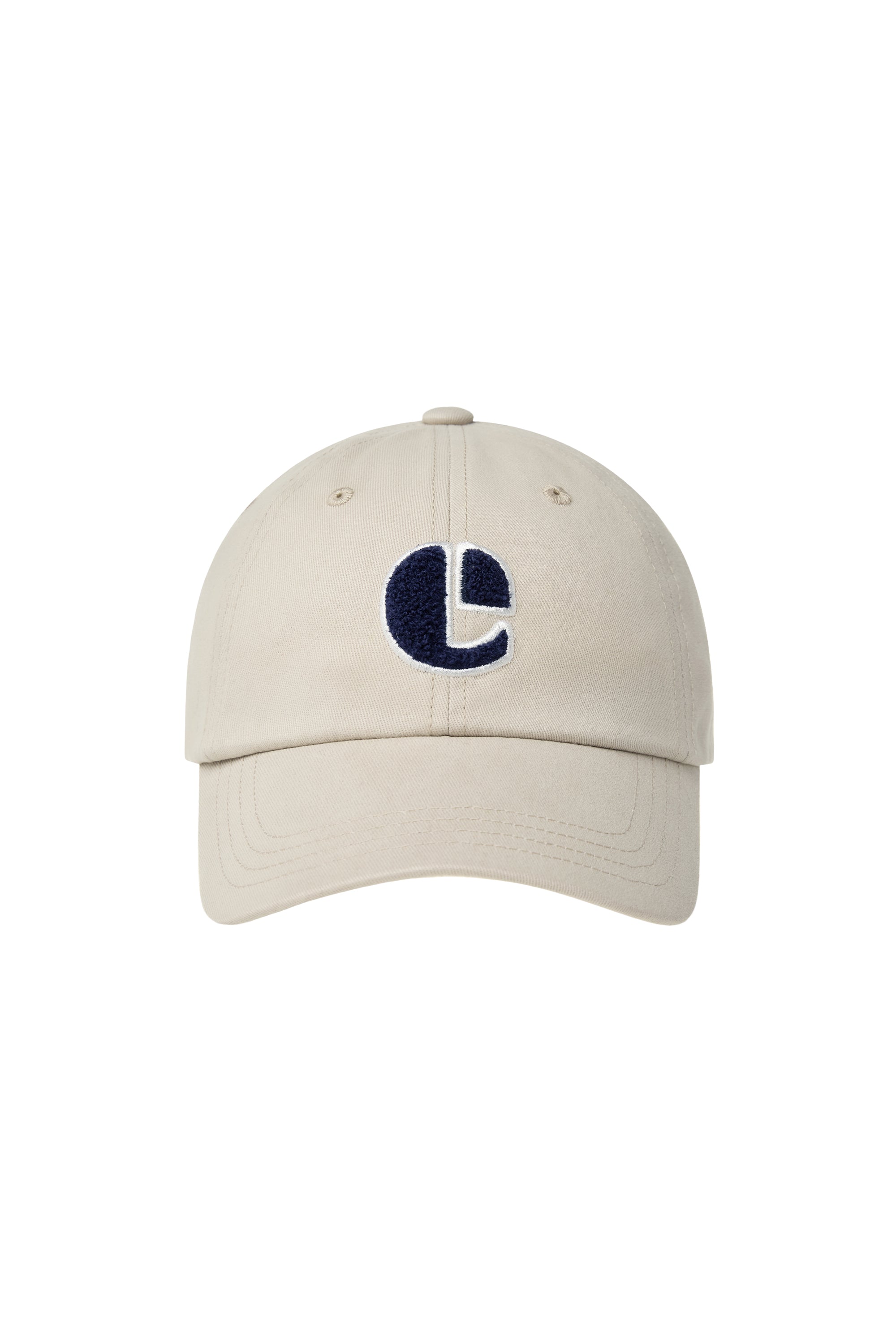 BOUCLE VINTAGE LOGO BALL CAP-BEIGE