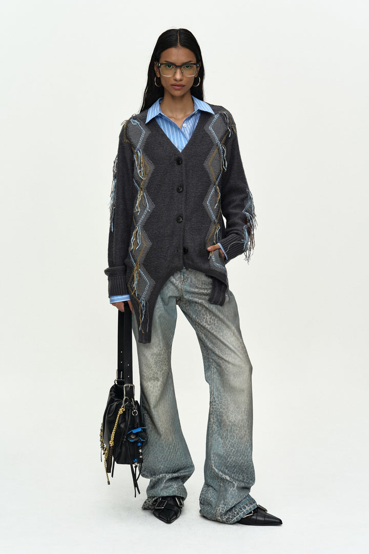 Andersson Bell Gartered Argyle Cardigan
