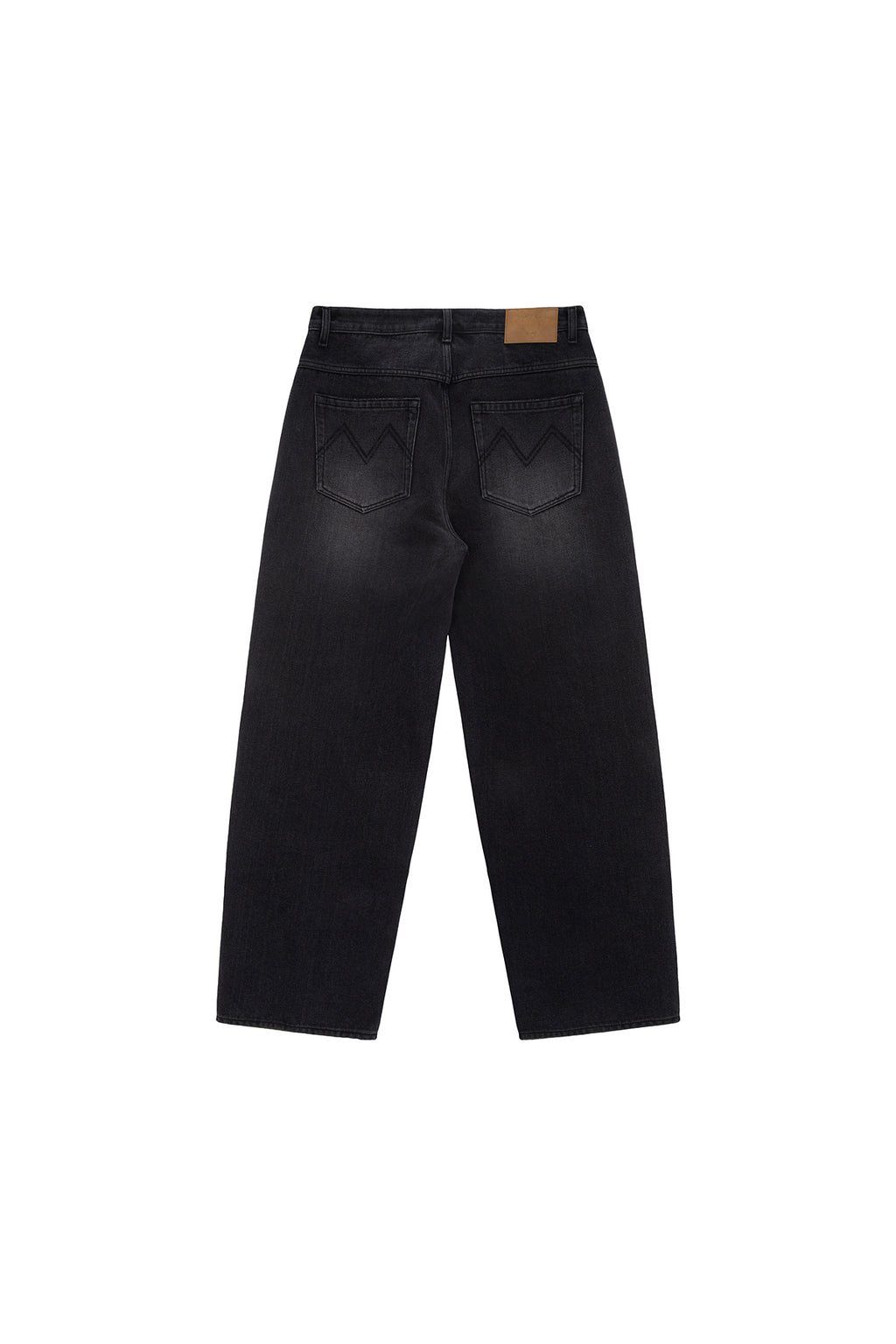 [matinkim] REVERSE WASHED DENIM PANTS FOR MEN IN BLACK