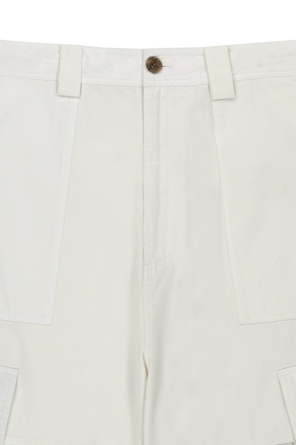 Matinkim Patchwork Cargo Bermuda Pants For Men IN White