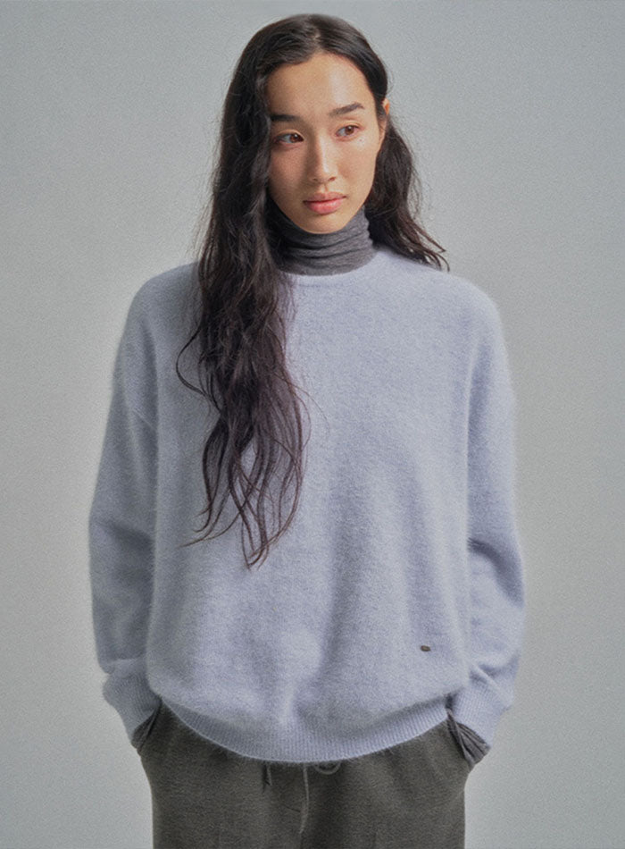 Mango Maniplease Ainee Angora Knit Pure Blue