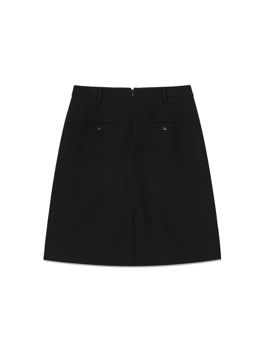 GLOWNY G Monica Midi Skirt (Black)