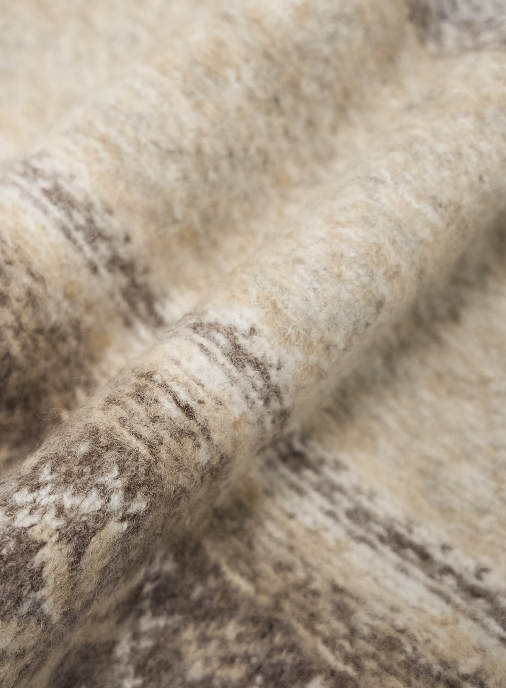 [satur] Nordic Knit Beanie - Melange Ivory