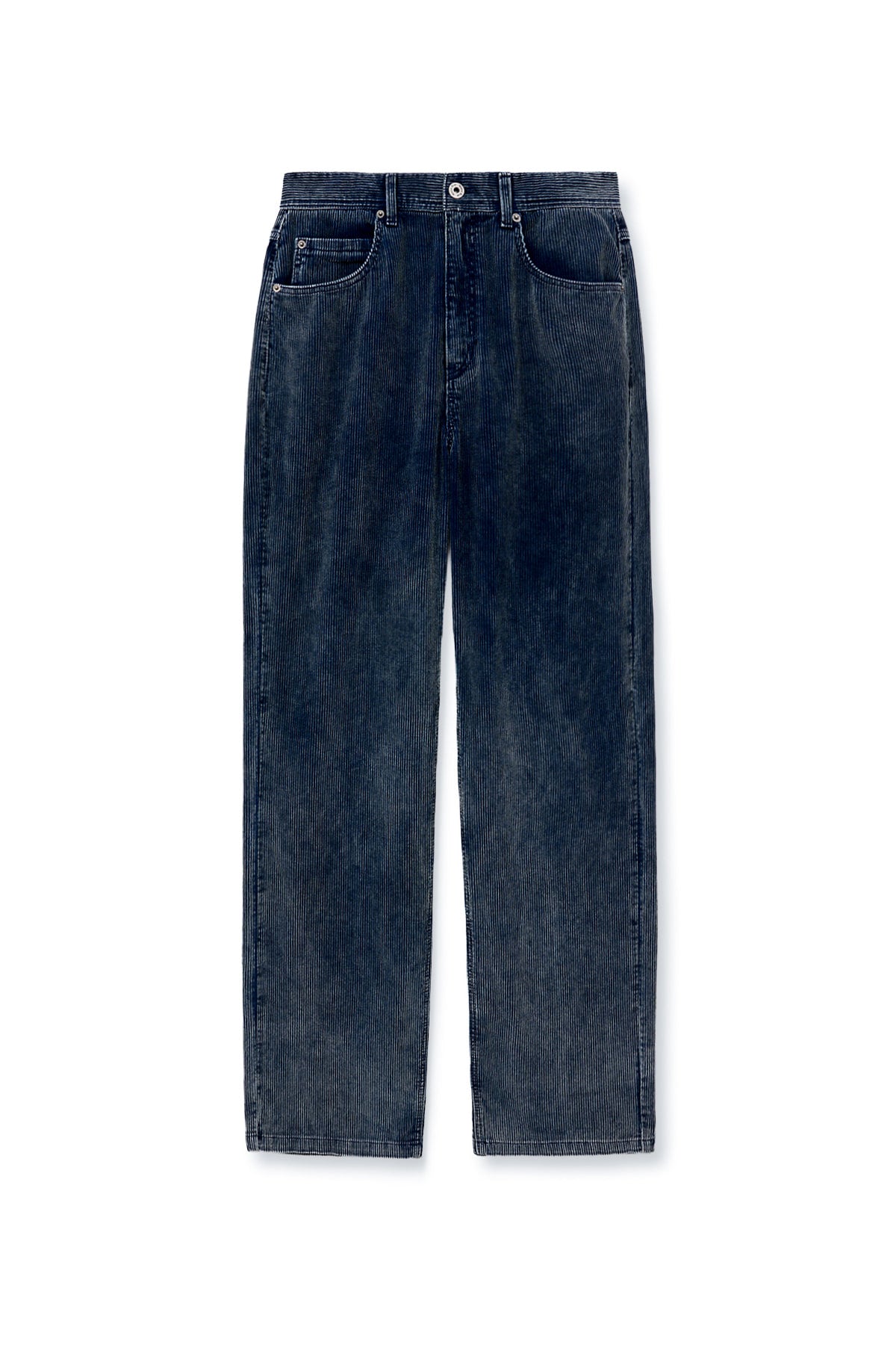 [matinkim] WASED CORDUROY PANTS FOR MEN IN BLUE