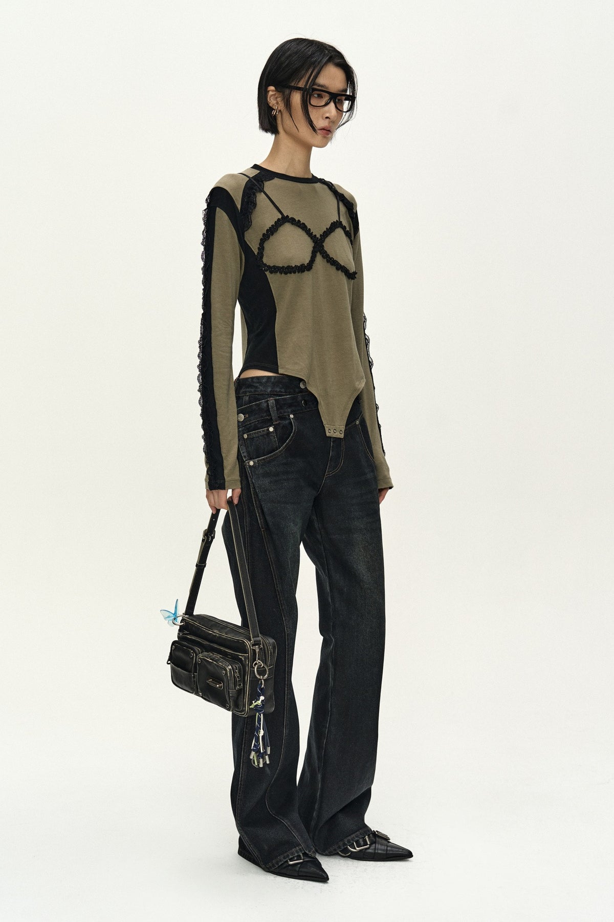 Andersson Bell Strap Detail Long Sleeve Bodysuit