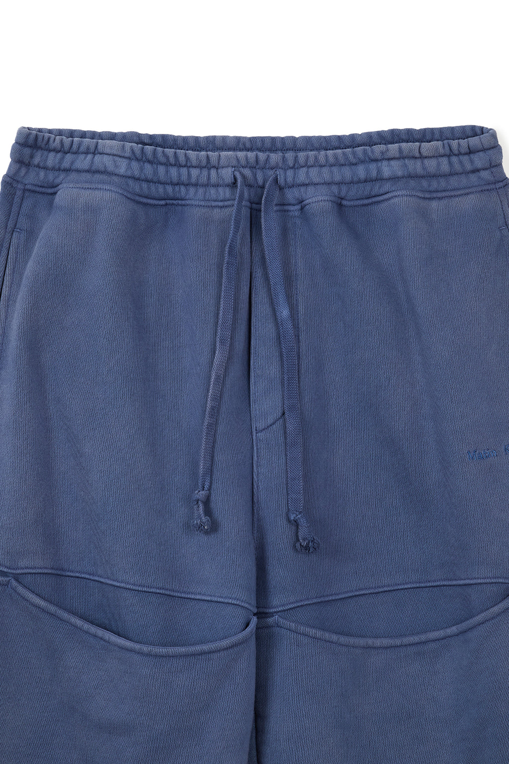 Matinkim Cut Out Washed Sweatpants For Men IN Blue