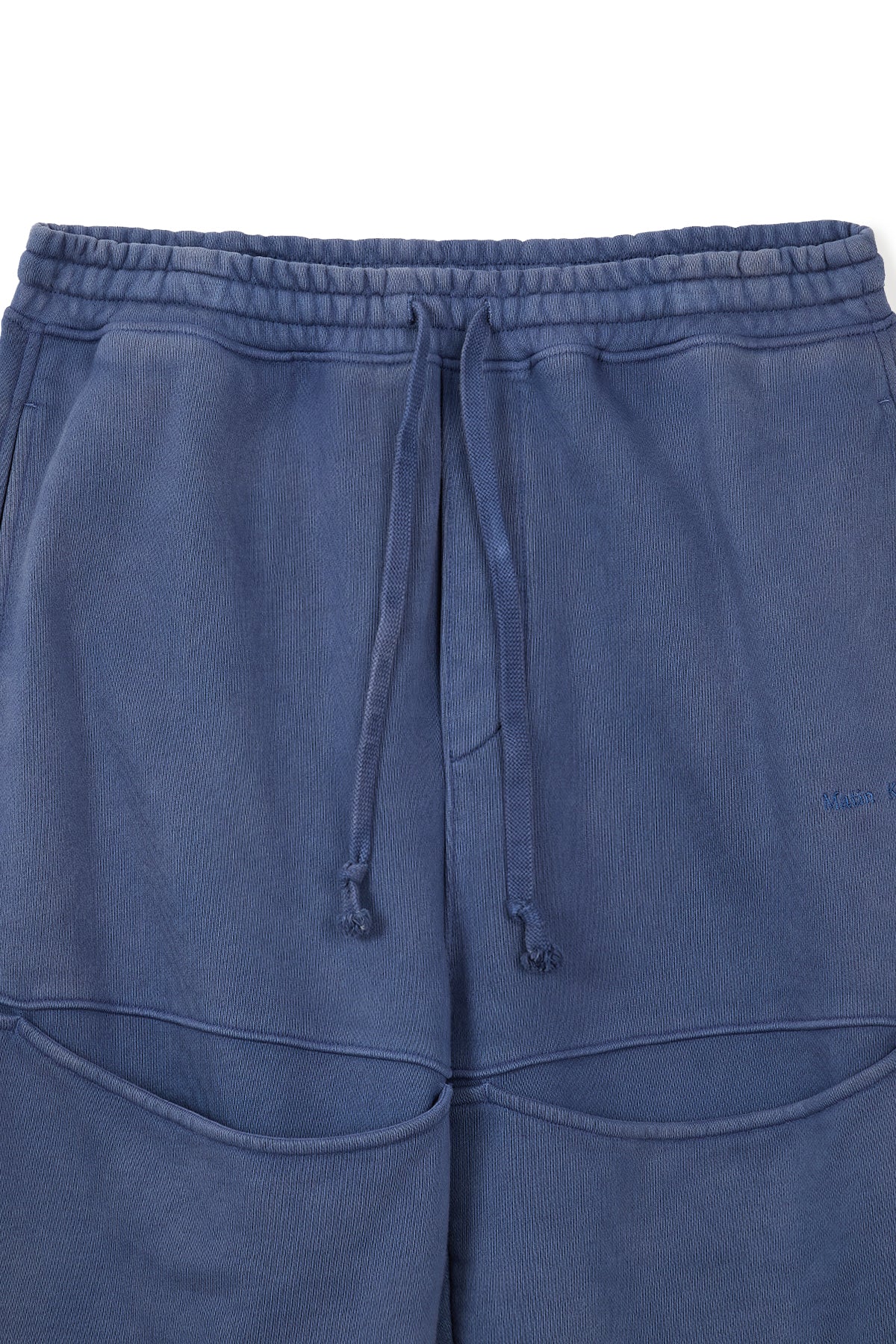 Matinkim Cut Out Washed Sweatpants For Men IN Blue