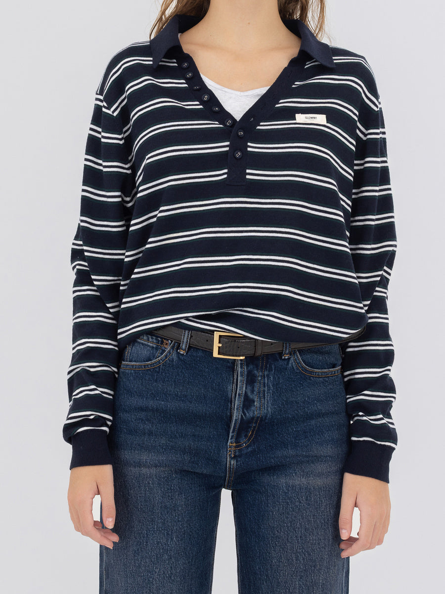GLOWNY G Crack Leather Belt (Dark Brown)