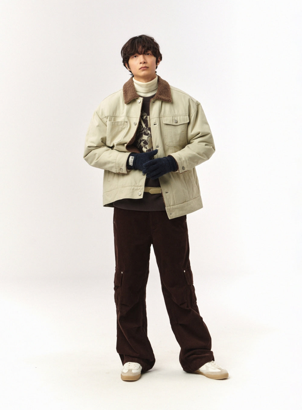 [satur] Verona Knit Gloves - Indigo