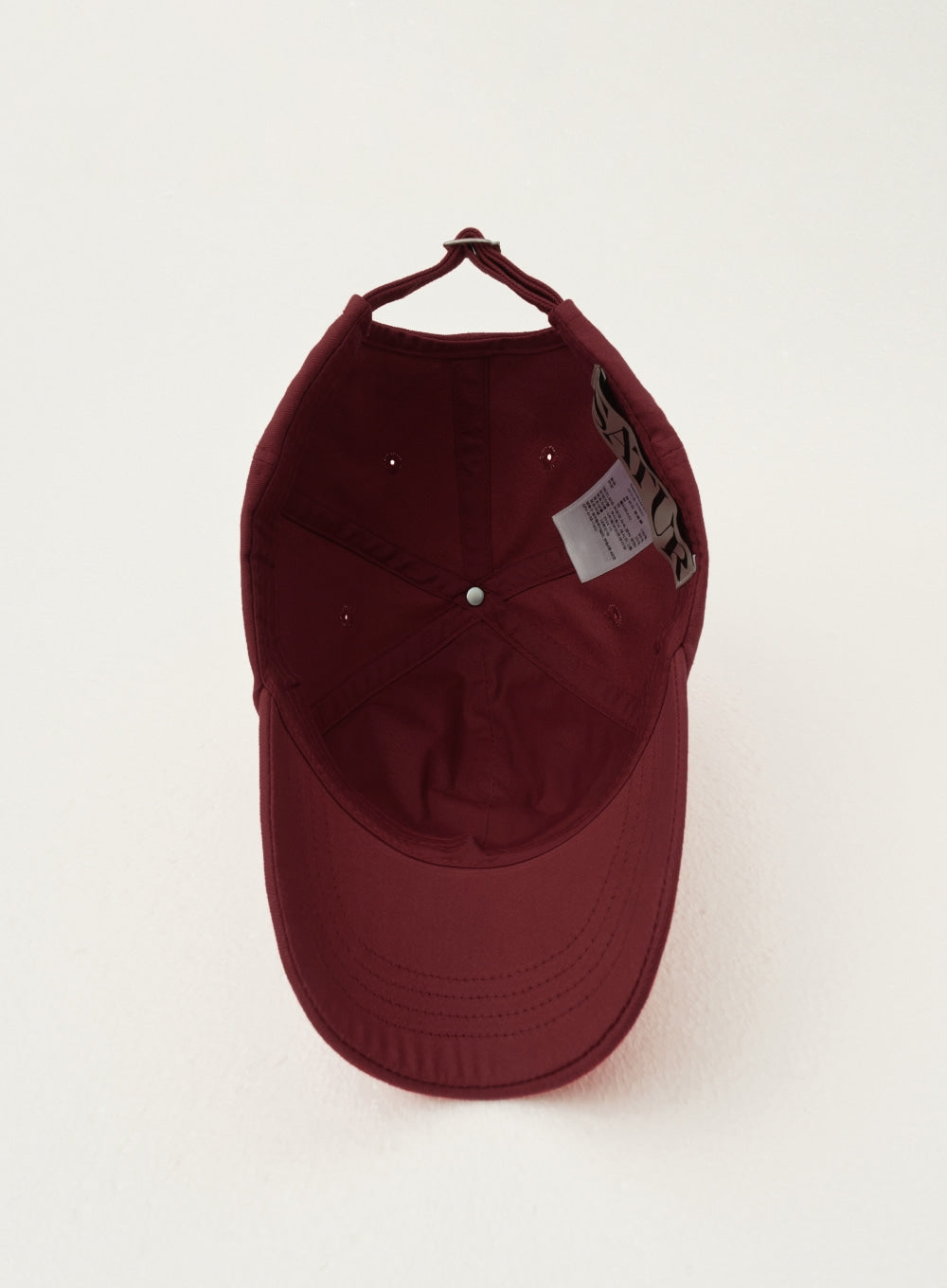 [satur] Vintage Casual Applique Ball Cap - Red