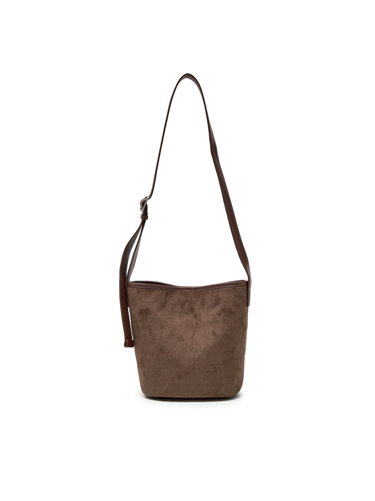 MLB Korea Monogram Suede Bucket Bag