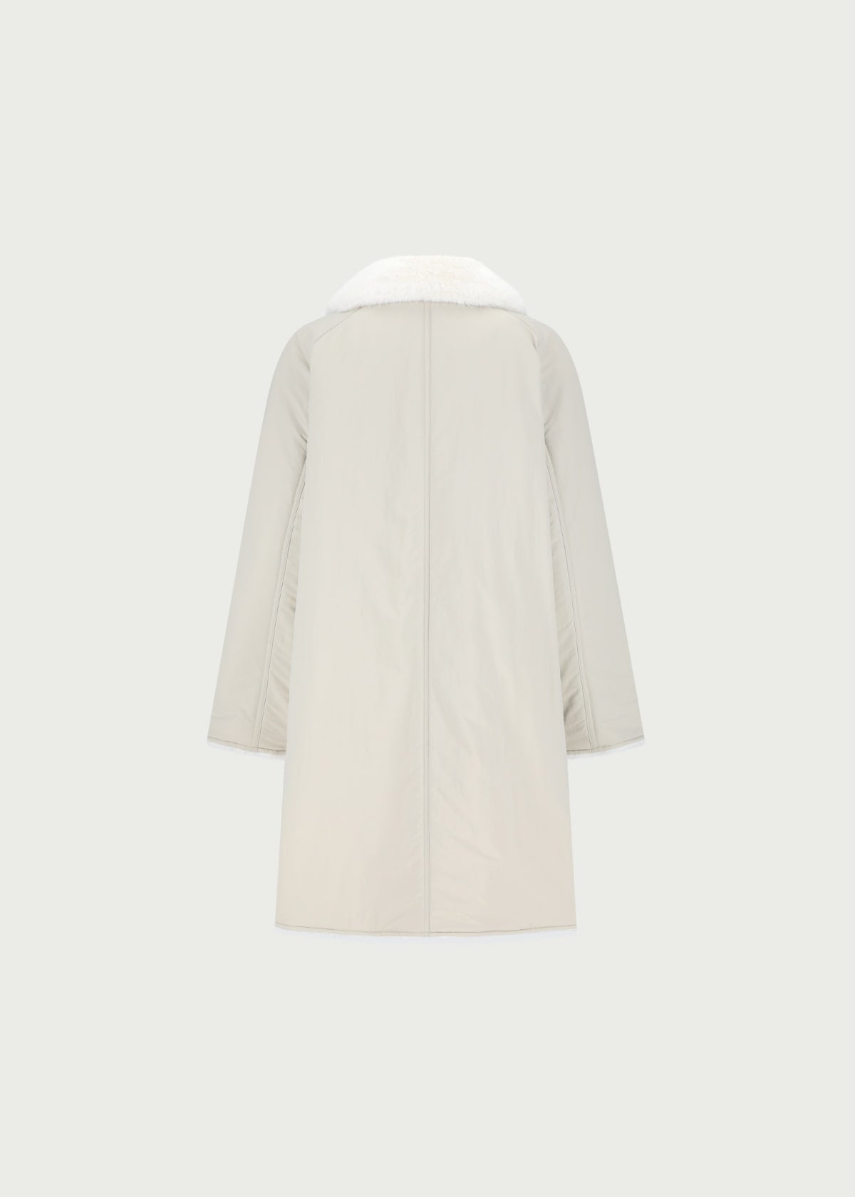 Depound reversible fur coat - beige