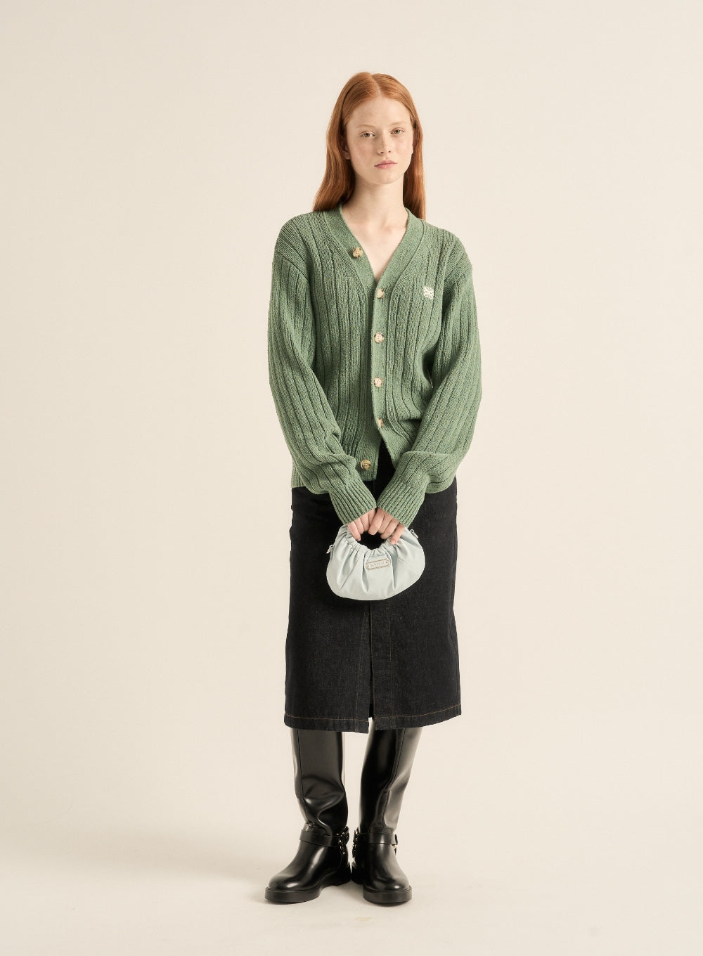 [satur] Scrunchie Mini Tote & Cross Bag - Sky Blue