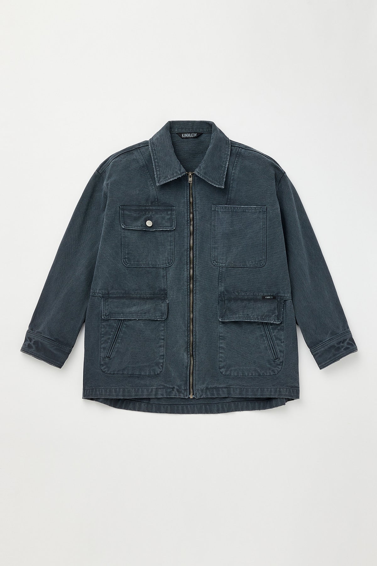 Matinkim Vintage Washed Work Jacket IN Grey