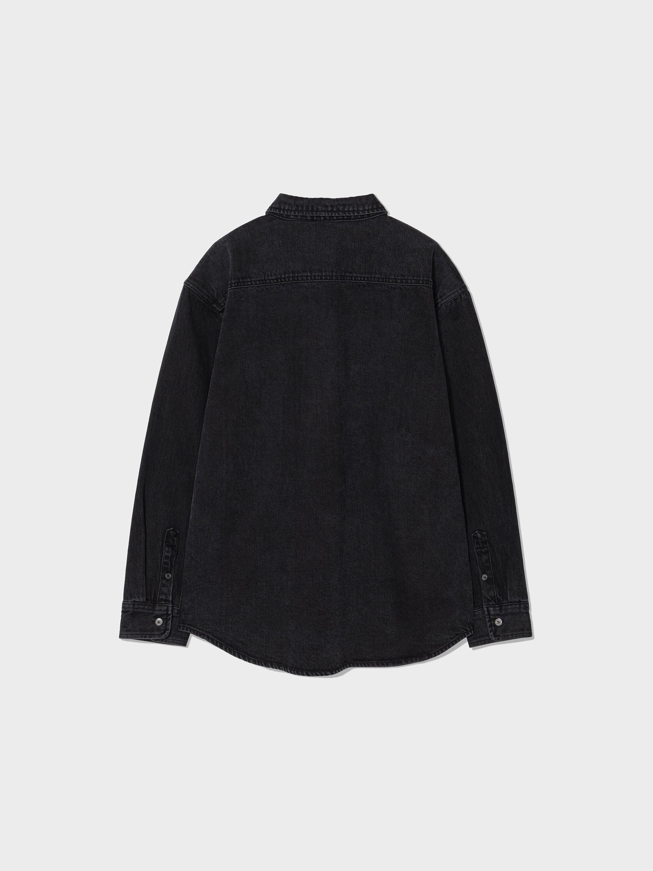 Low Classic Lc Denim Shirt Jacket Washed Black