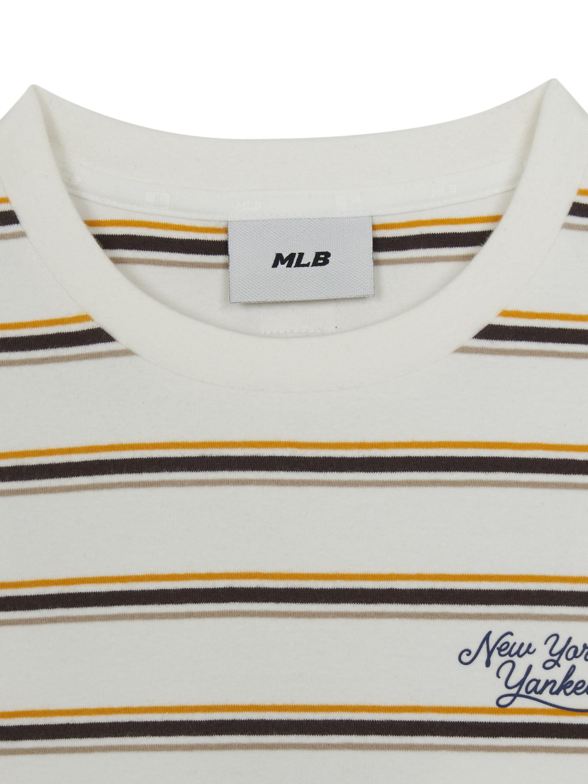 MLB Korea Women's Sportive Stripe Crop T-Shirts