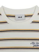 [MLB] Women's Sportive Stripe Crop T-Shirts