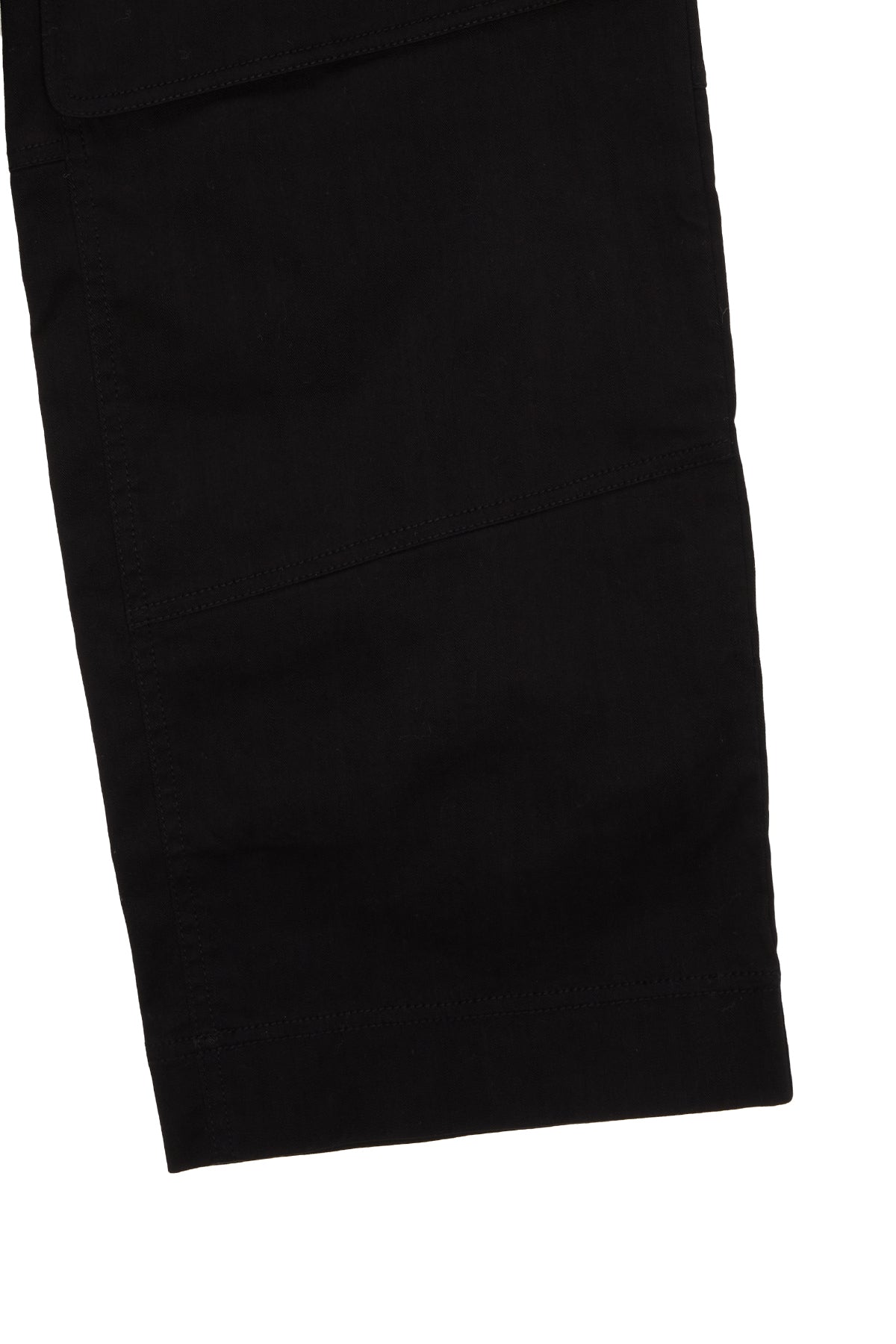 Matinkim Knee Big Pocket Cotton Pants IN Black