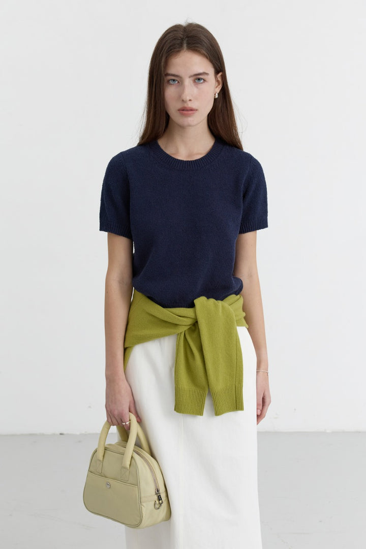 Dunst Summer Crewneck Knit Navy