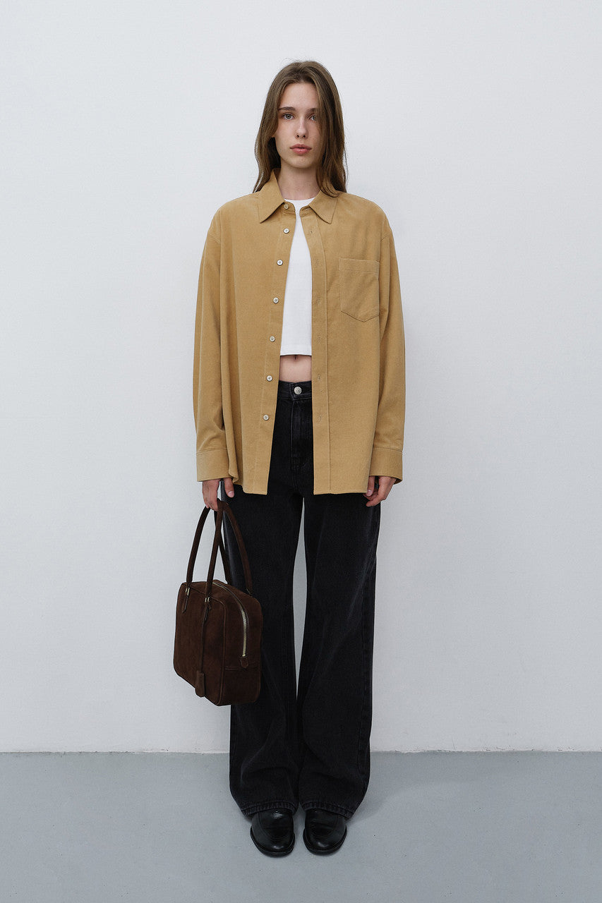 Dunst Classic 28 Suede Bag Deep Brown