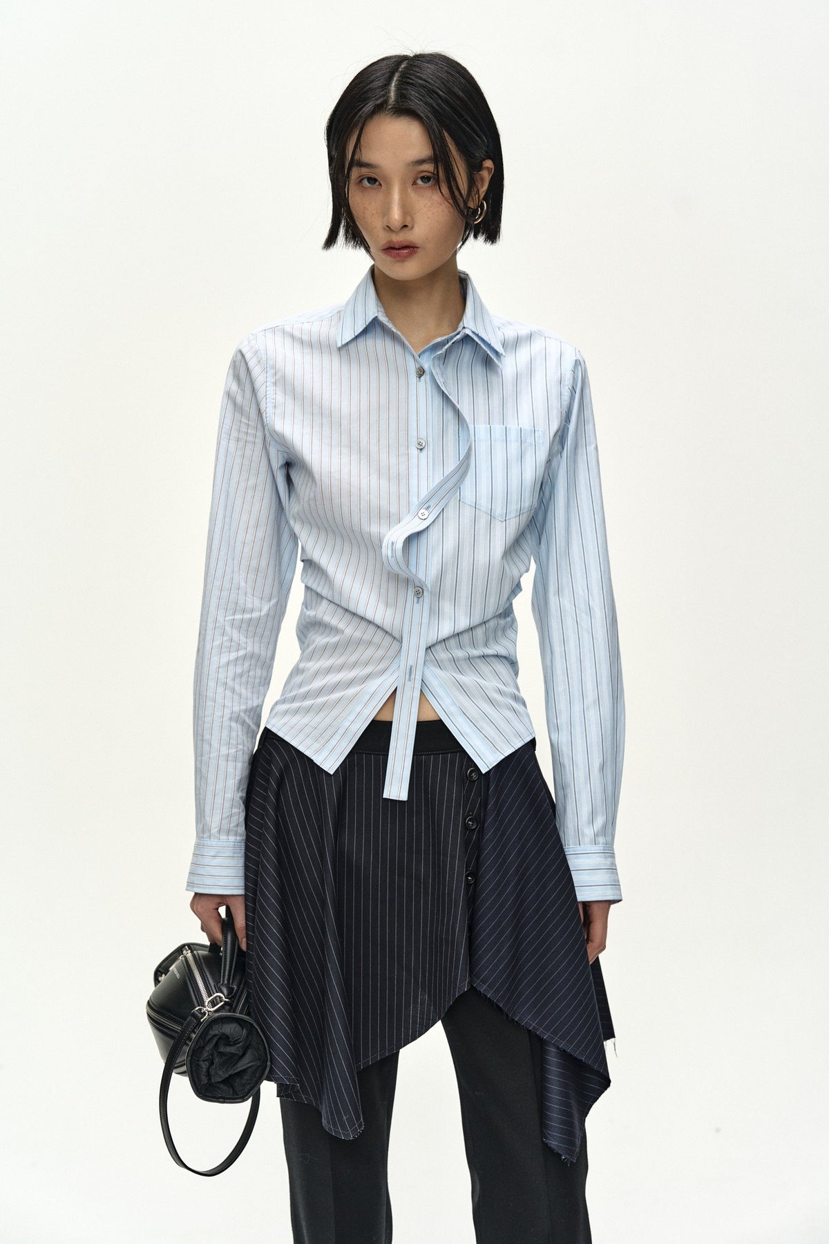 Andersson Bell Split-Stripe Contour Shirt