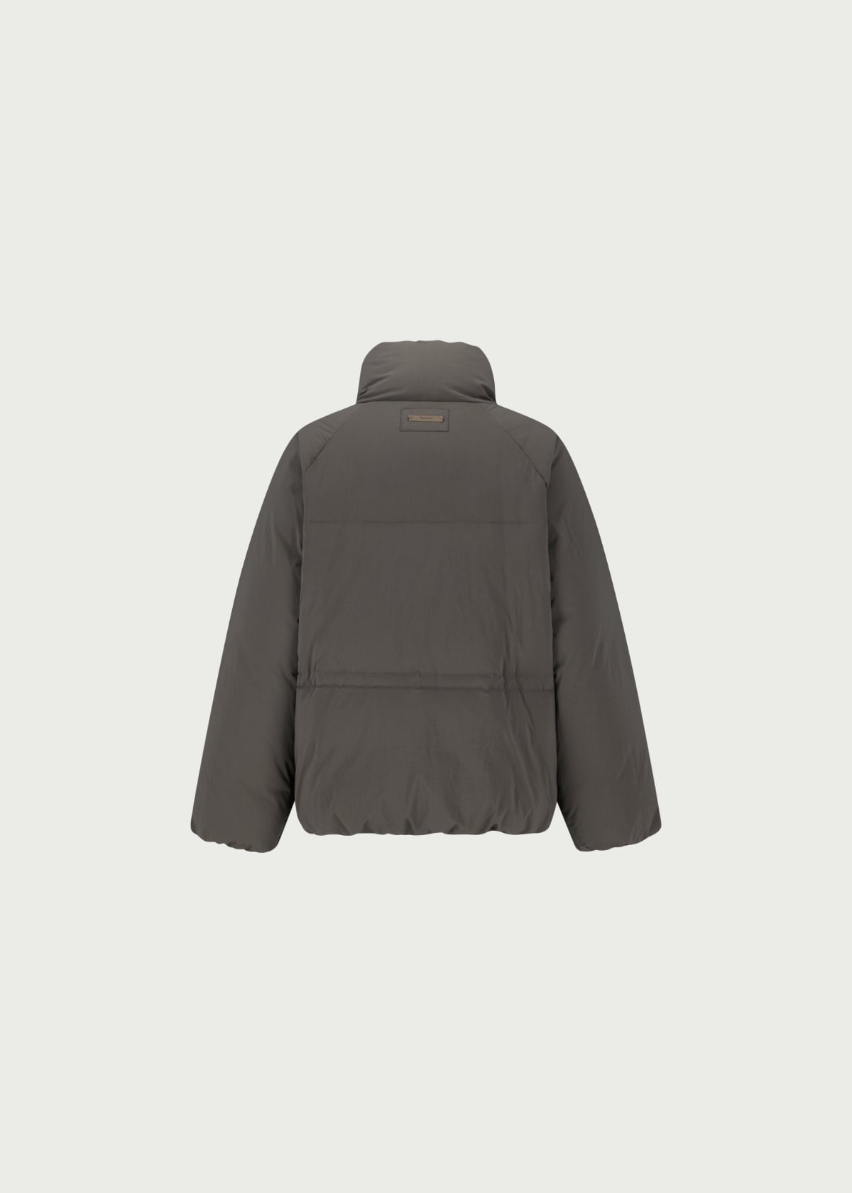 Depound signature duck down half jumper - brown