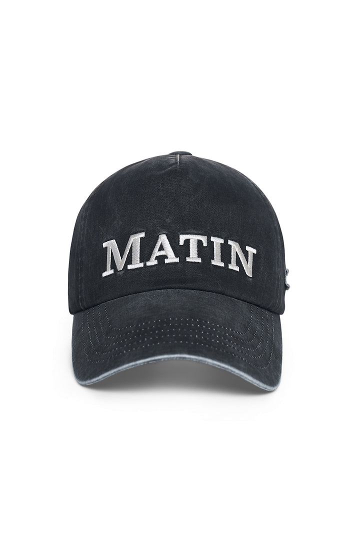 Matinkim Matin Flat Crown Ball Cap IN Charcoal