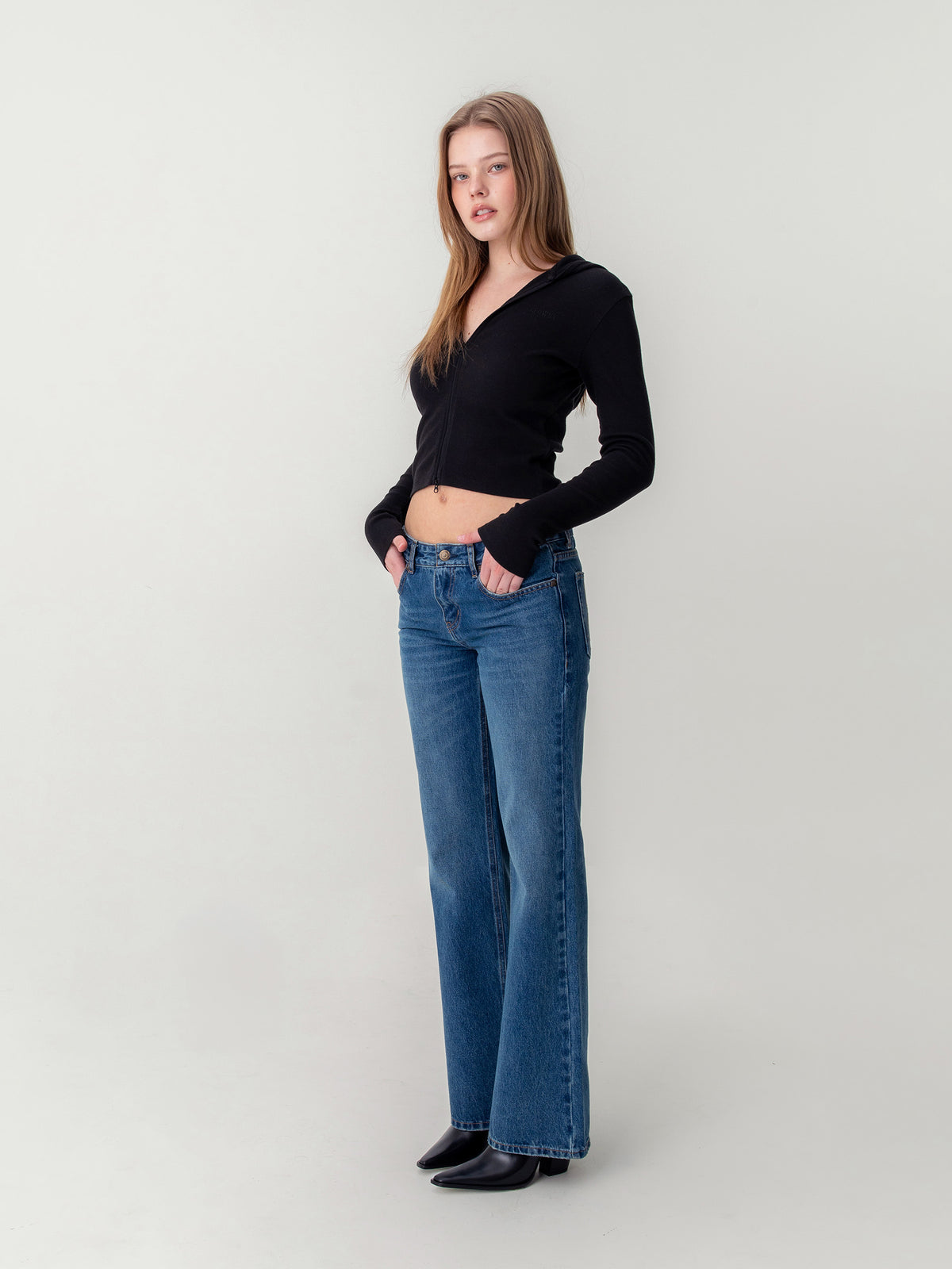GLOWNY The Rodeo Jeans (Mid Blue)