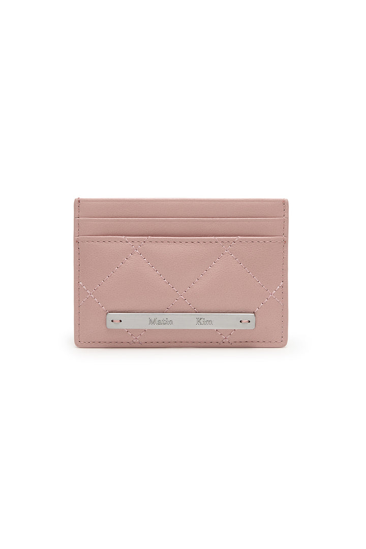 Matinkim Puff Quilt Card Wallet IN Pink