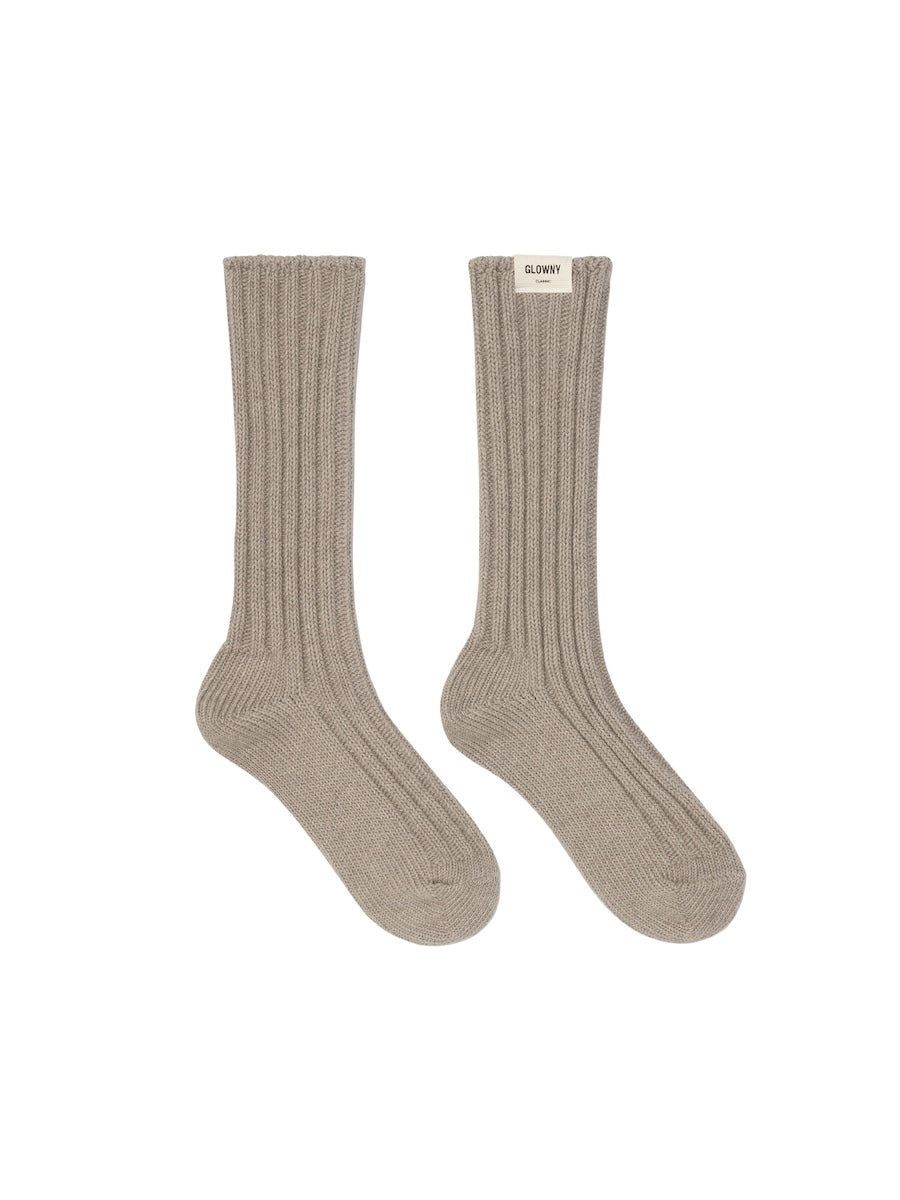 GLOWNY G Cozy Socks (Beige)