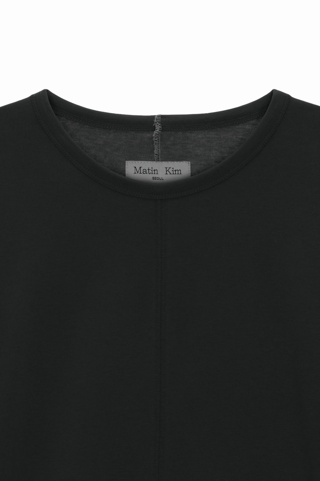 [matinkim] PATCH GRAPHIC POINT LONG SLEEVE TOP FOR MEN IN CHARCOAL