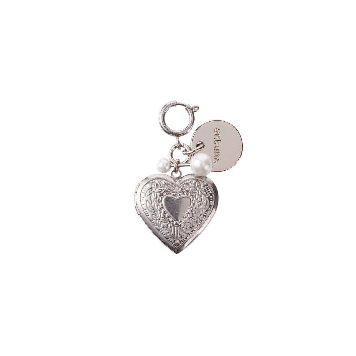 Vunque Heart Memory Charm Piccolo Silver