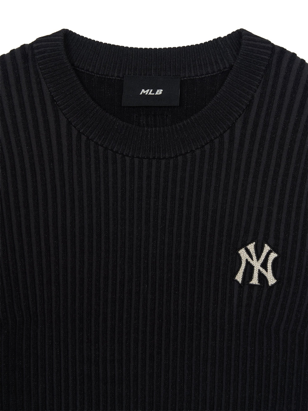 MLB Korea Women's Basic Street Ribbed Short Sleeve Knit Pullover